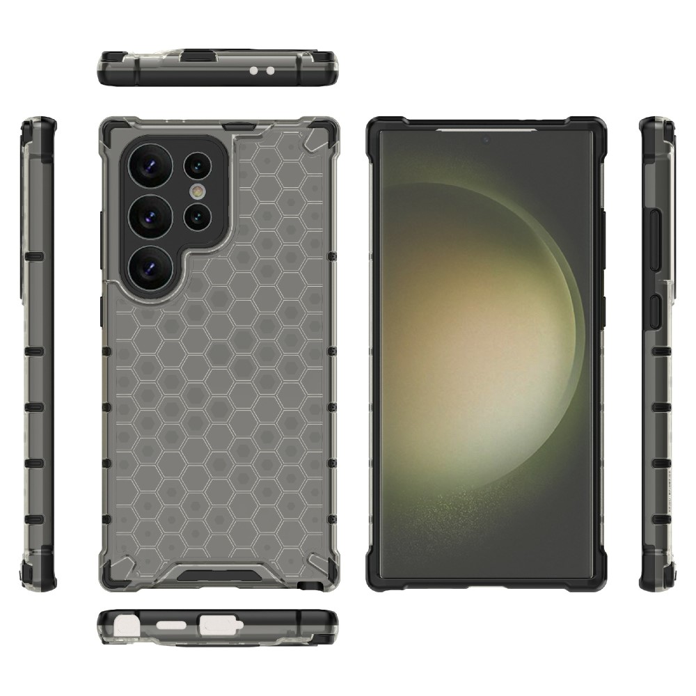 Galaxy S24 Ultra Skal Honeycomb Shockproof Hybrid Svart