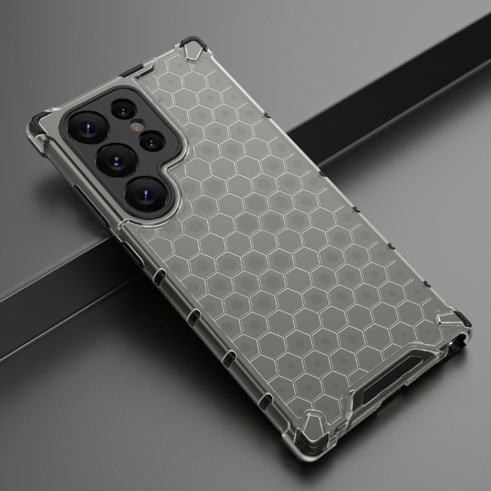  Galaxy S24 Ultra Skal Honeycomb Shockproof Hybrid Svart