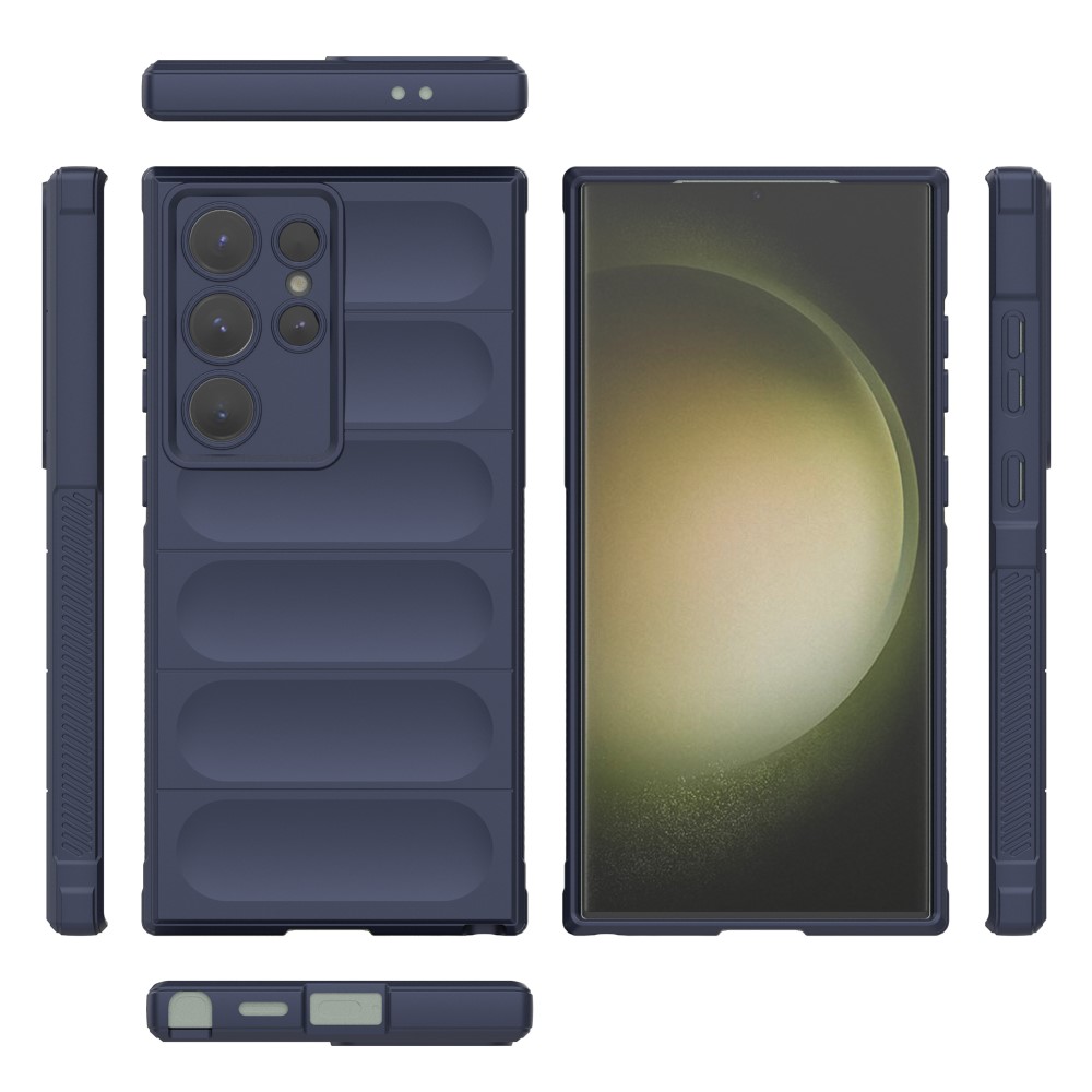  Samsung Galaxy S24 Ultra Skal Magic Shield Mörk Blå
