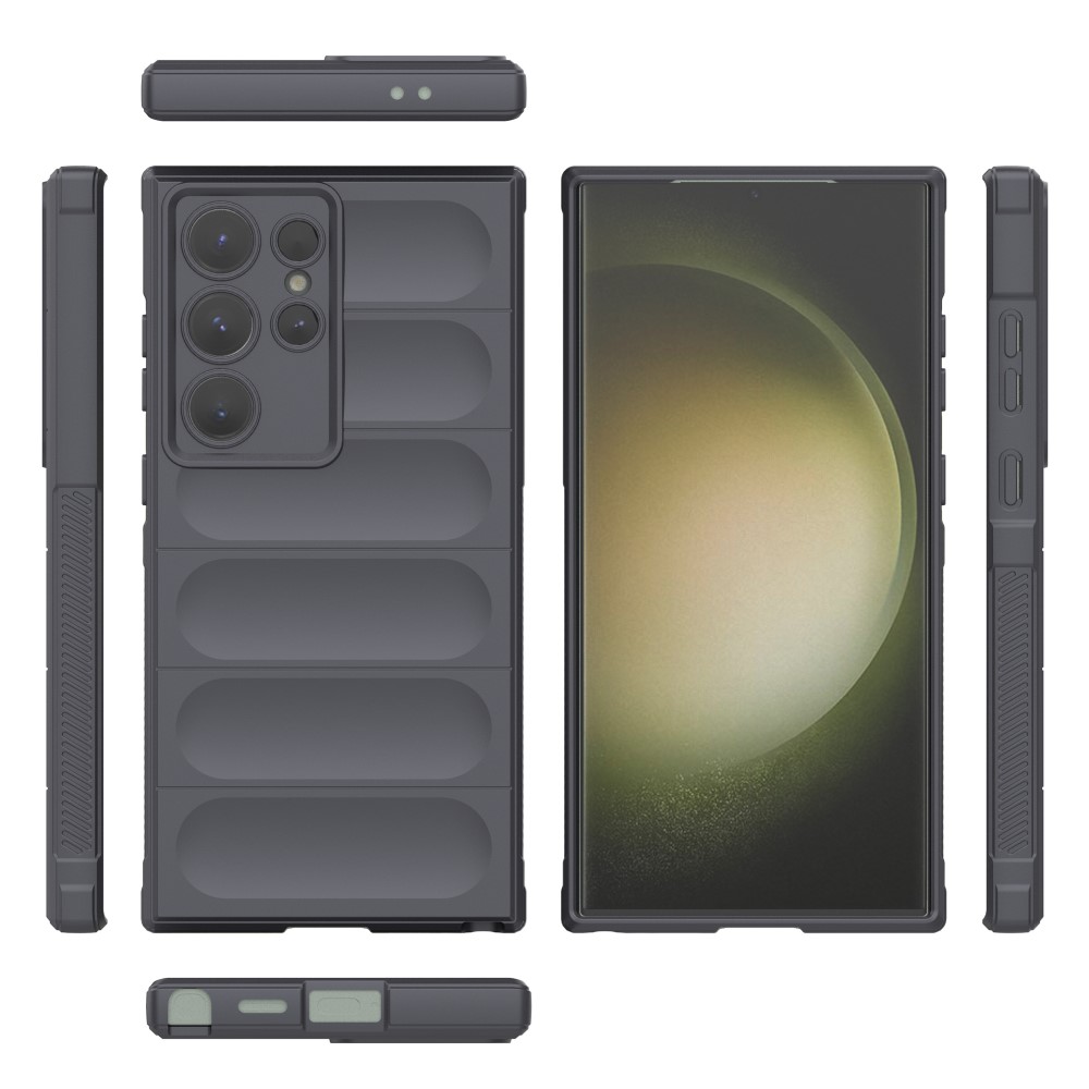  Samsung Galaxy S24 Ultra Skal Magic Shield Mörk Grå