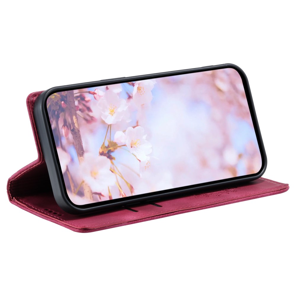  Samsung Galaxy S24 Ultra Fodral Flip Mandala Läder Rosa