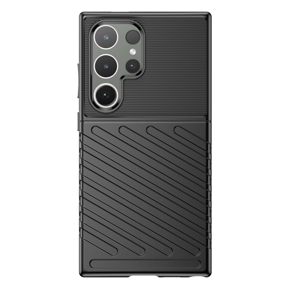  Samsung Galaxy S24 Ultra Skal Twill Textur Svart