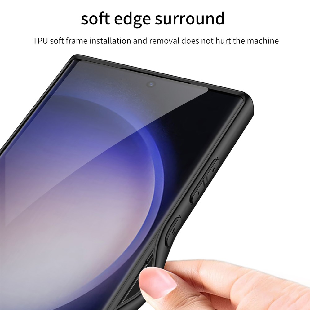 GKK GKK Samsung Galaxy S24 Ultra Skal Hybrid Läder Litchi