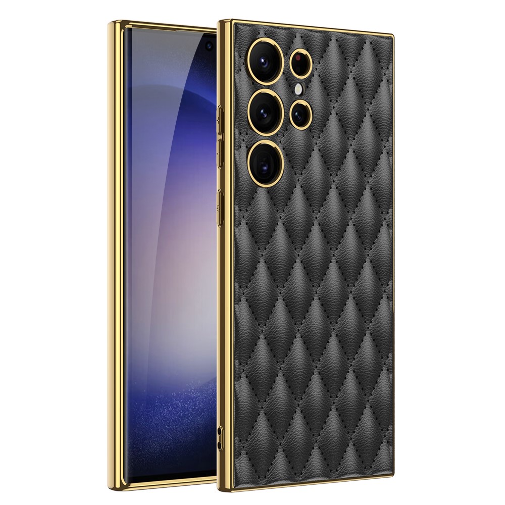 GKK GKK Galaxy S24 Ultra Skal Diamond Hybrid Läder Svart