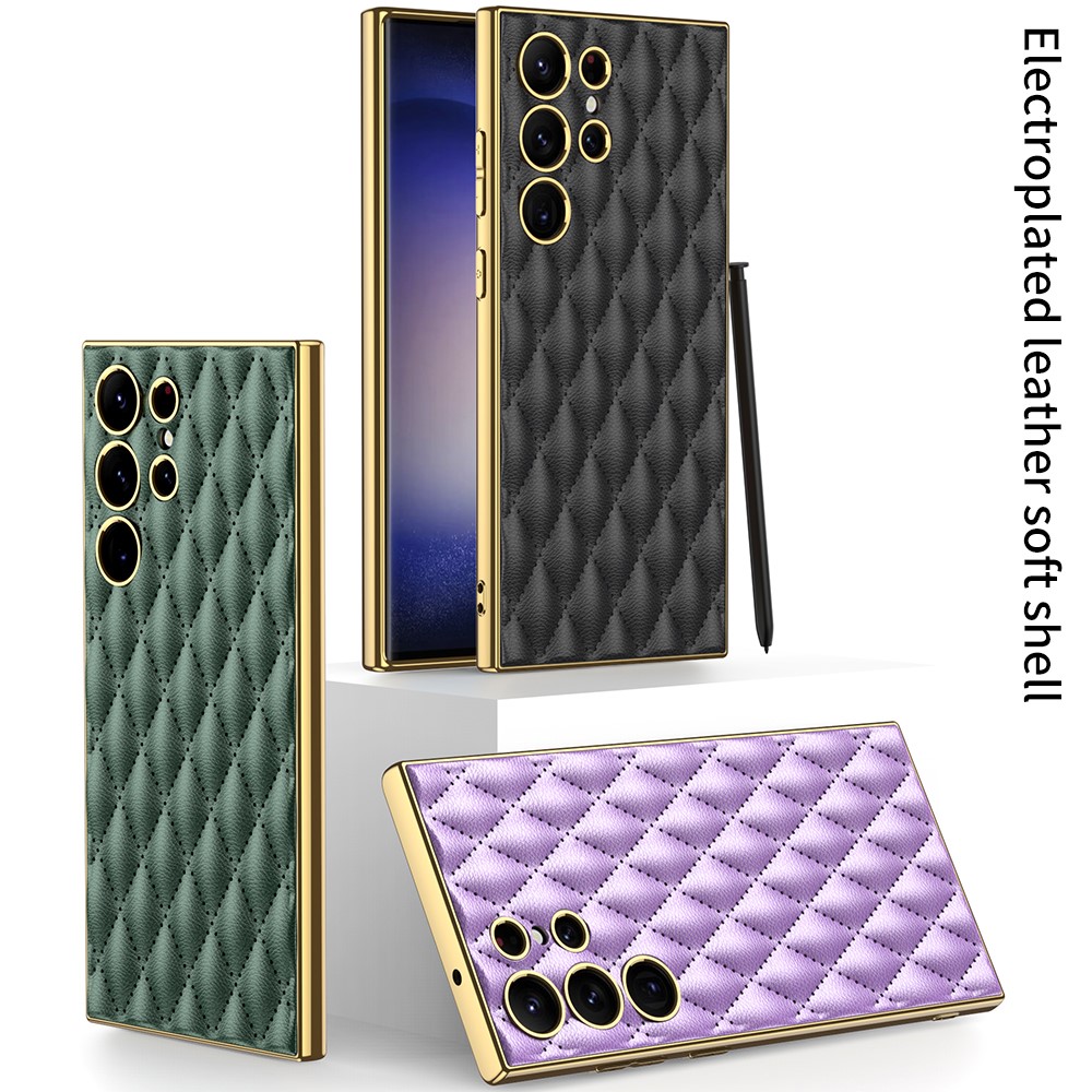 GKK GKK Galaxy S24 Ultra Skal Diamond Hybrid Läder Svart