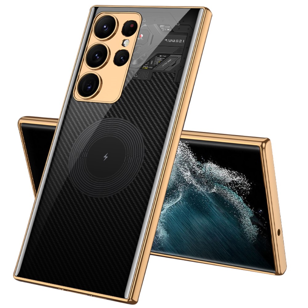 GKK GKK Galaxy S24 Ultra Skal Härdat Glas Electroplate Premium