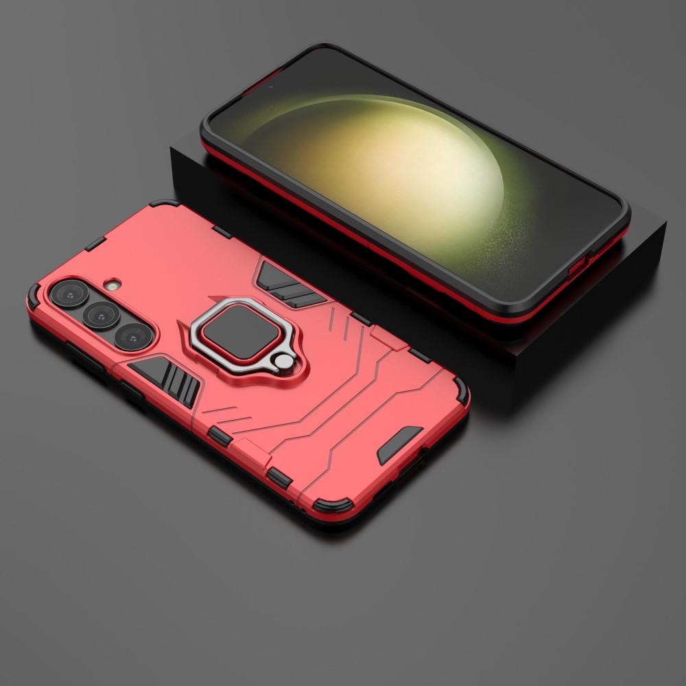  Samsung Galaxy S24 Plus Skal Ring Hybrid Armor Röd