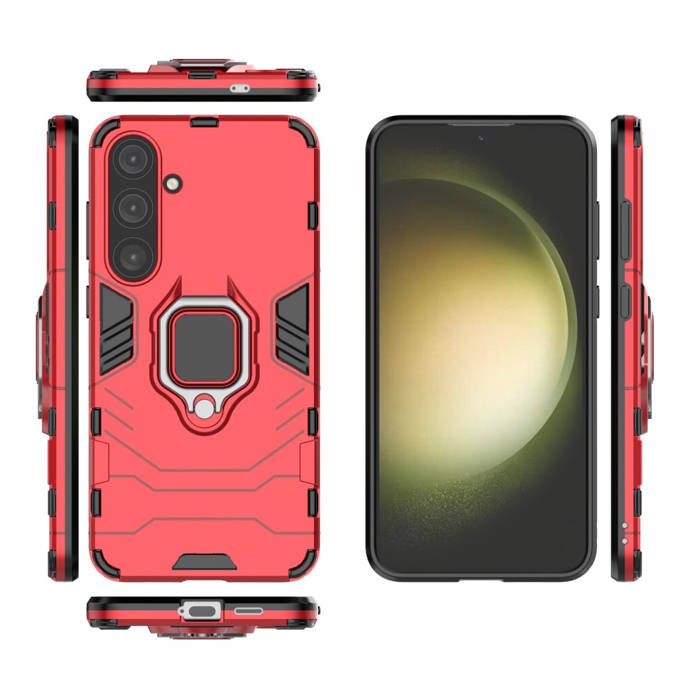  Samsung Galaxy S24 Plus Skal Ring Hybrid Armor Röd
