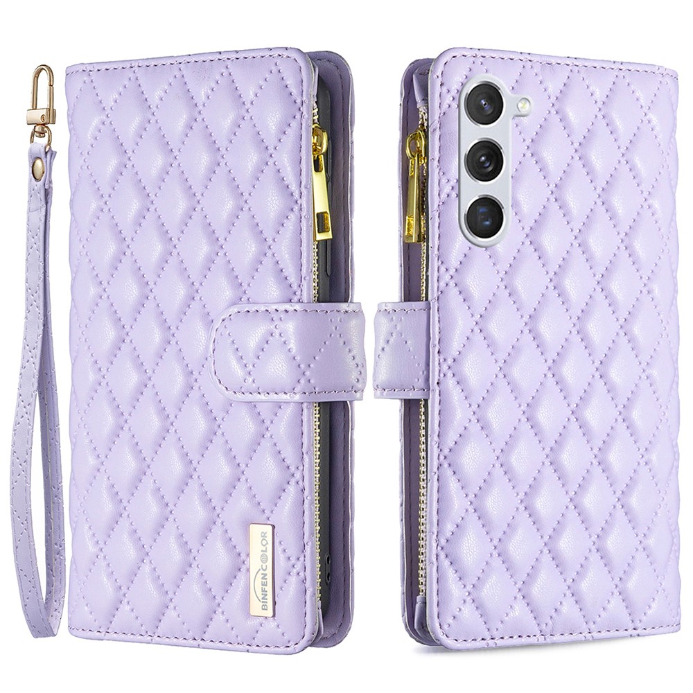 BINFEN BINFEN Galaxy S24 Fodral Diamond Multifunktionell Lila