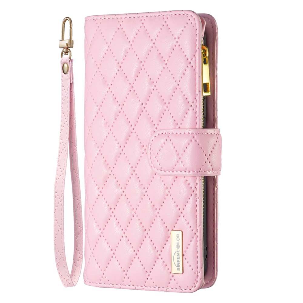 BINFEN BINFEN Galaxy S24 Fodral Diamond Multifunktionell Rosa