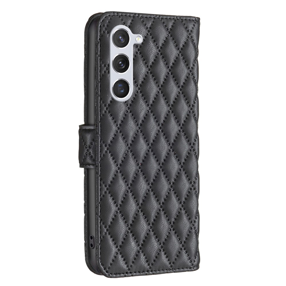  Samsung Galaxy S24 Fodral Diamond Läder Svart