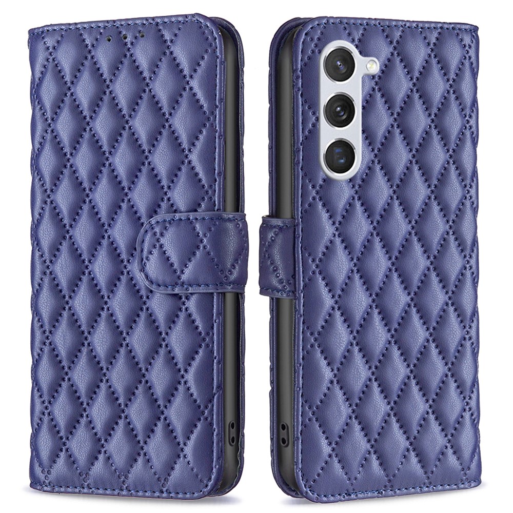  Samsung Galaxy S24 Fodral Diamond Läder Blå