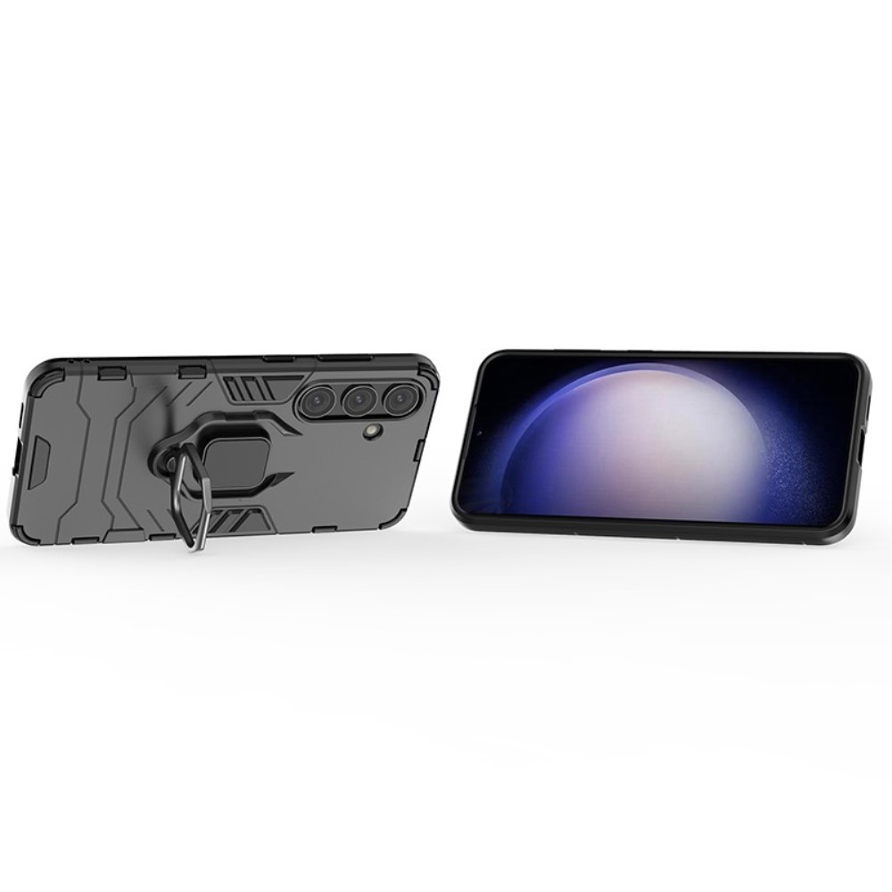  Samsung Galaxy S24 Skal Ring Armor Hybrid Svart
