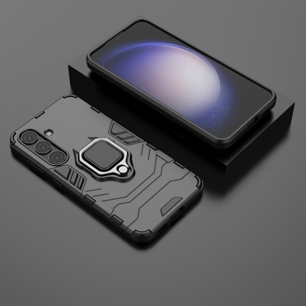  Samsung Galaxy S24 Skal Ring Armor Hybrid Svart