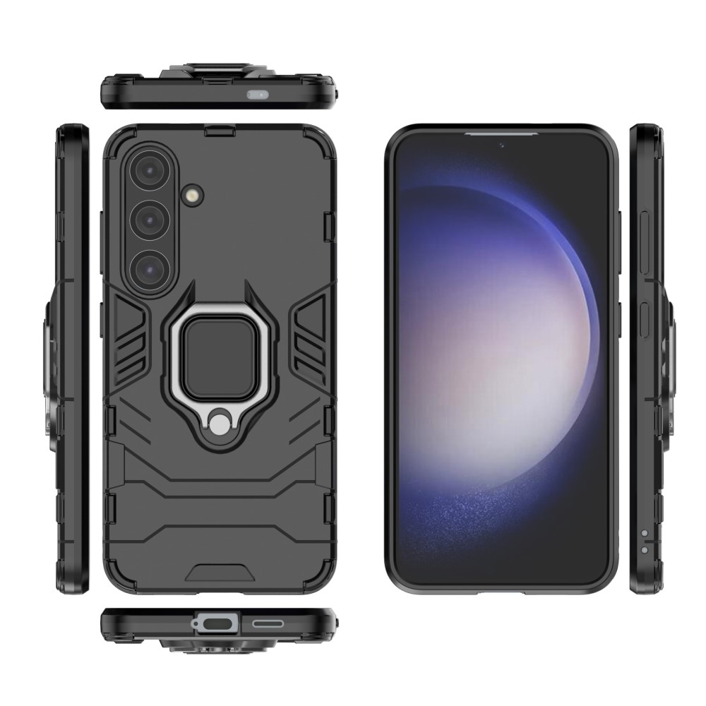  Samsung Galaxy S24 Skal Ring Armor Hybrid Svart