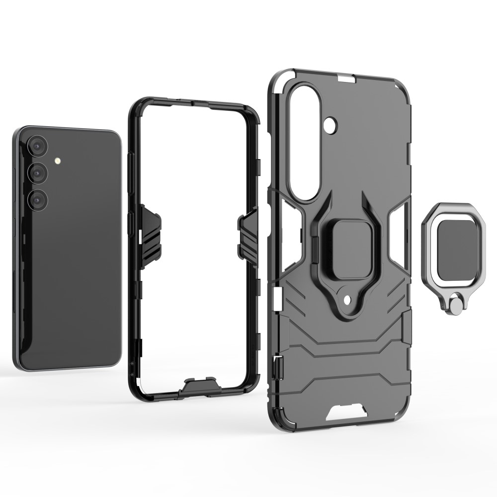  Samsung Galaxy S24 Skal Ring Armor Hybrid Röd