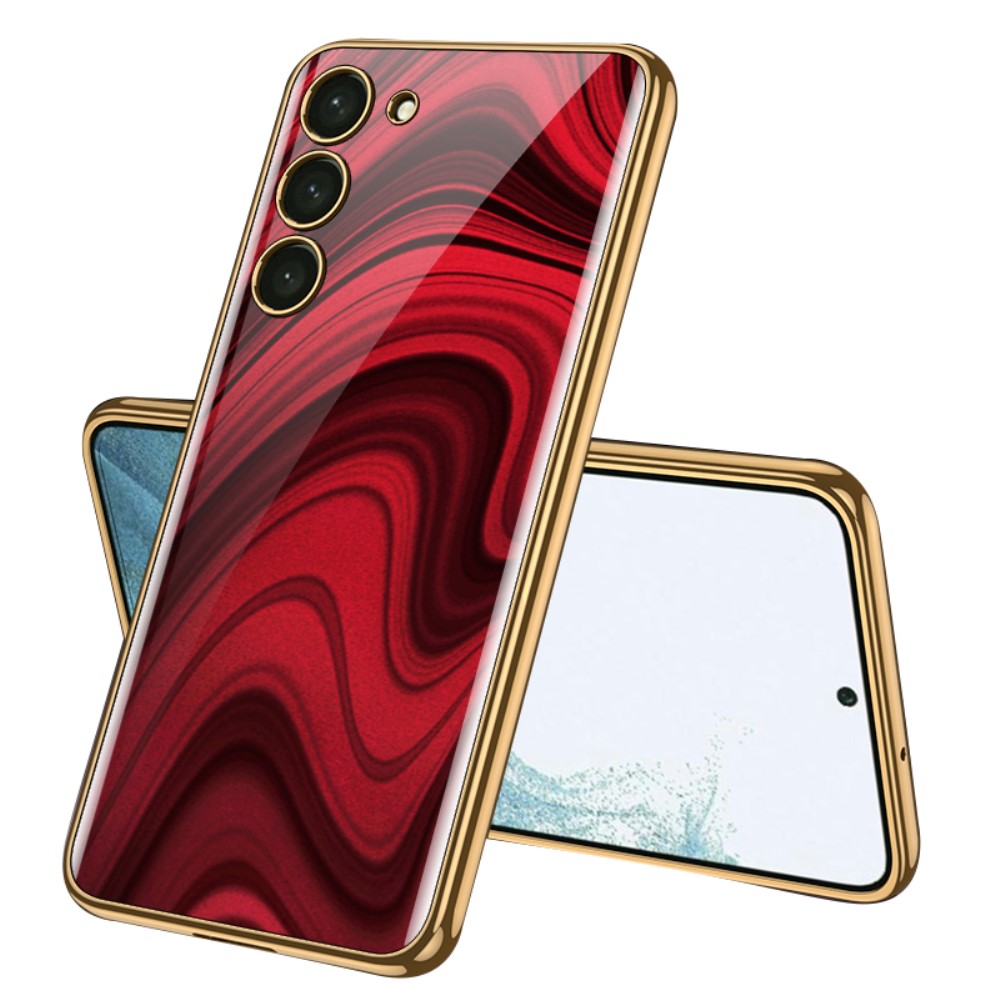 GKK GKK Galaxy S24 Skal Härdat Glas Electroplate Peaco