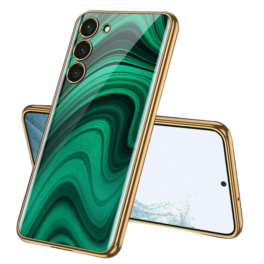 GKK GKK Galaxy S24 Skal Härdat Glas Electroplate Peaco