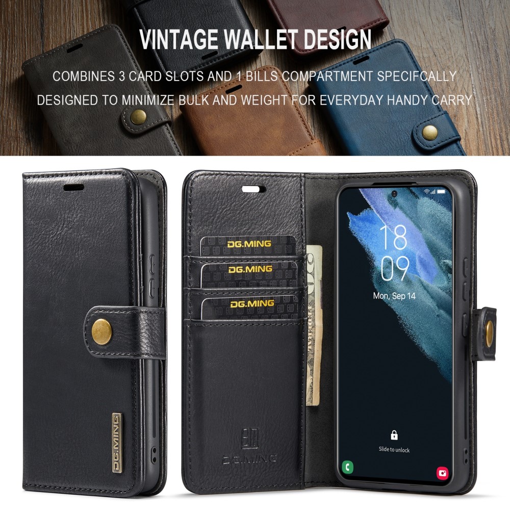 DG.MING DG.MING Galaxy S24 2in1 Magnet Fodral / Skal Svart