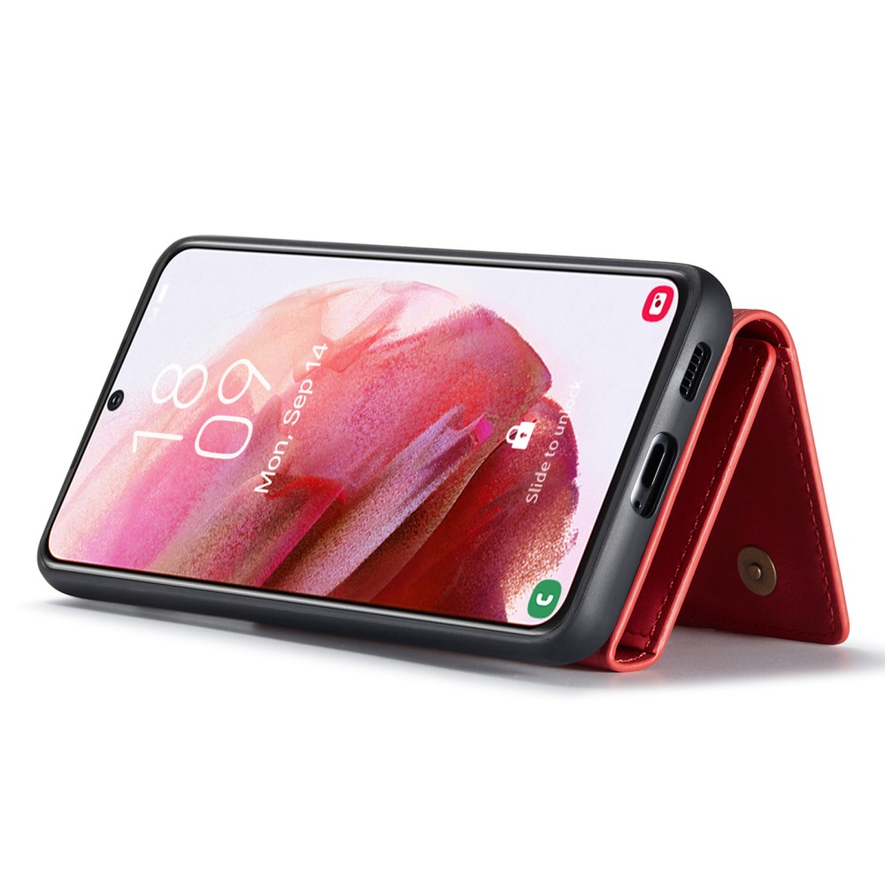 DG.MING DG.MING Galaxy S24 Skal 2in1 Magnetisk Avtagbart Kortfack Röd