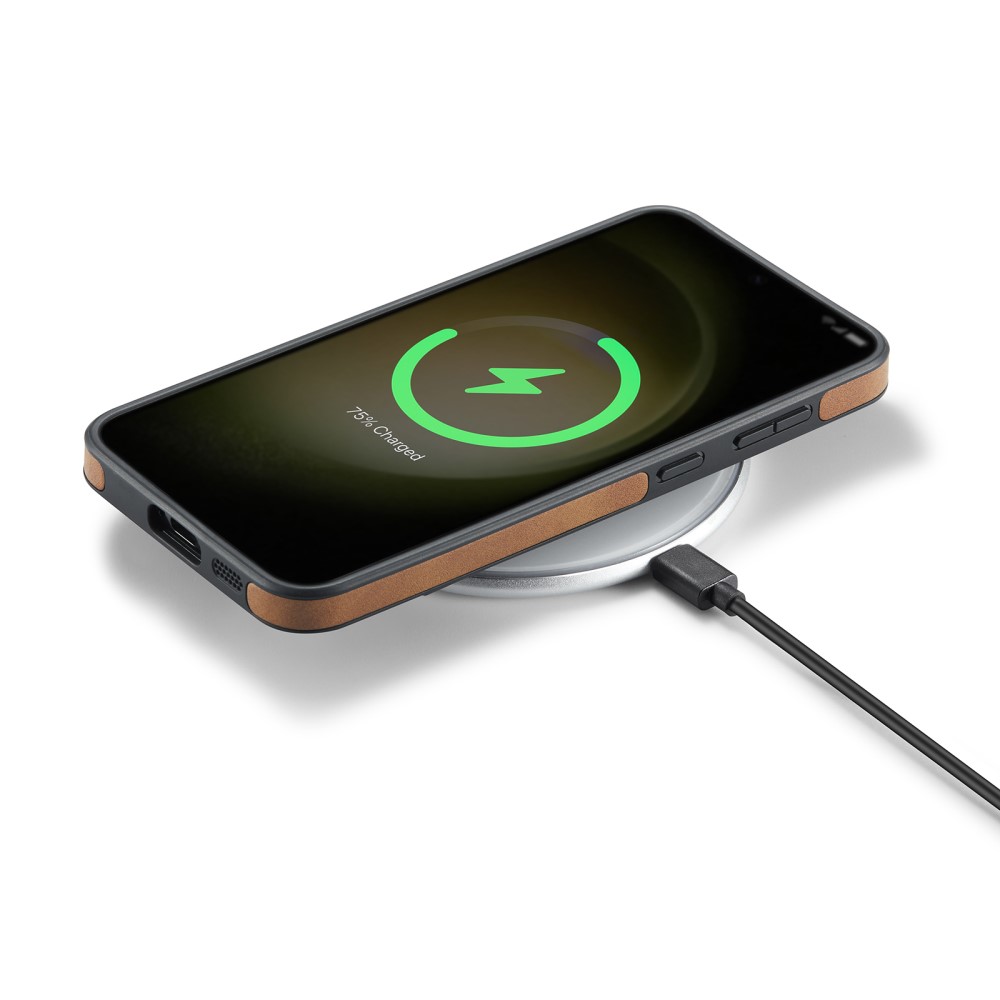 DG.MING DG.MING Samsung Galaxy S24 Skal Läderbelagt Brun