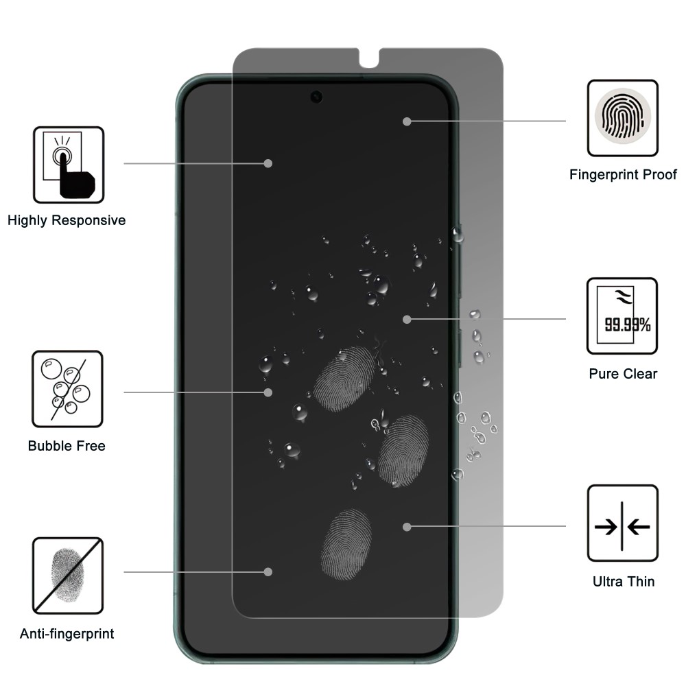 Samsung Galaxy S24 Skärmskydd Härdat Glas Privacy