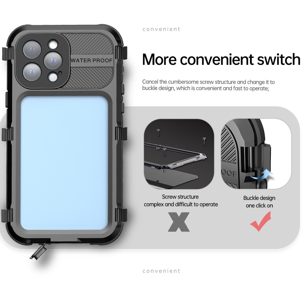 ShellBox ShellBox iPhone 13 Pro Max MagSafe IP68 Aluminium Vattentät Skal