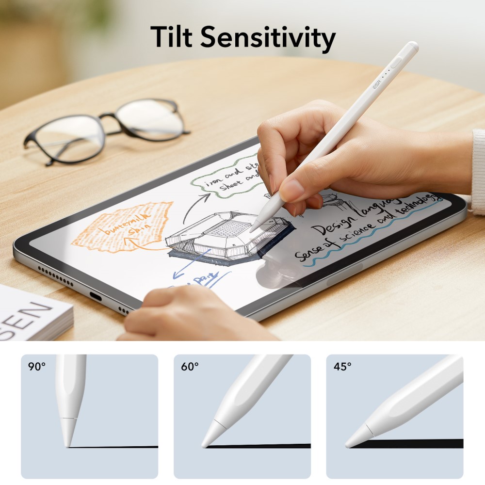 ESR ESR Digital+ Magnetisk Stylus Penna För iPad Vit