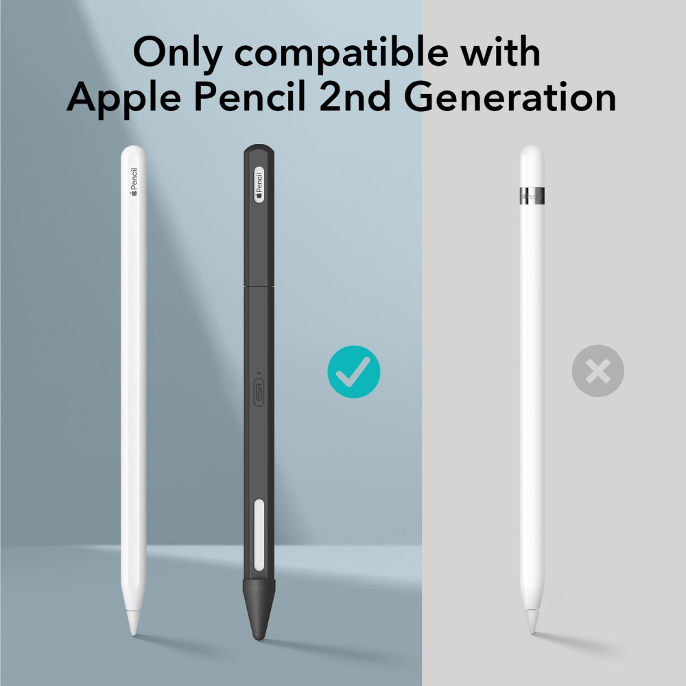 ESR ESR Apple Pencil 2nd Gen Silikon Sleeve Svart/Grå