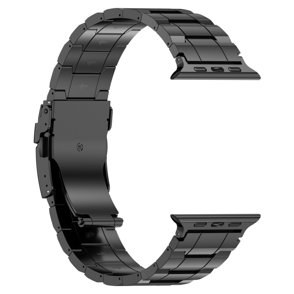  Apple Watch 42/41/40/38 mm Armband Steel Titanium Svart