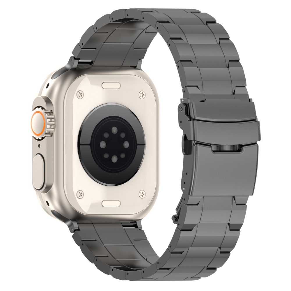  Apple Watch 42/41/40/38 mm Armband Steel Titanium Grå