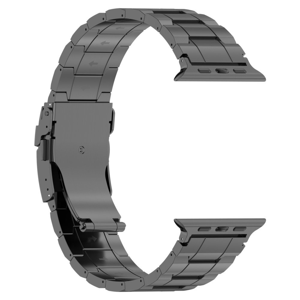  Apple Watch 42/41/40/38 mm Armband Steel Titanium Grå