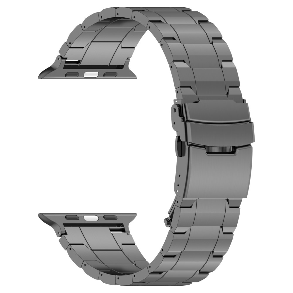  Apple Watch 42/41/40/38 mm Armband Steel Titanium Grå