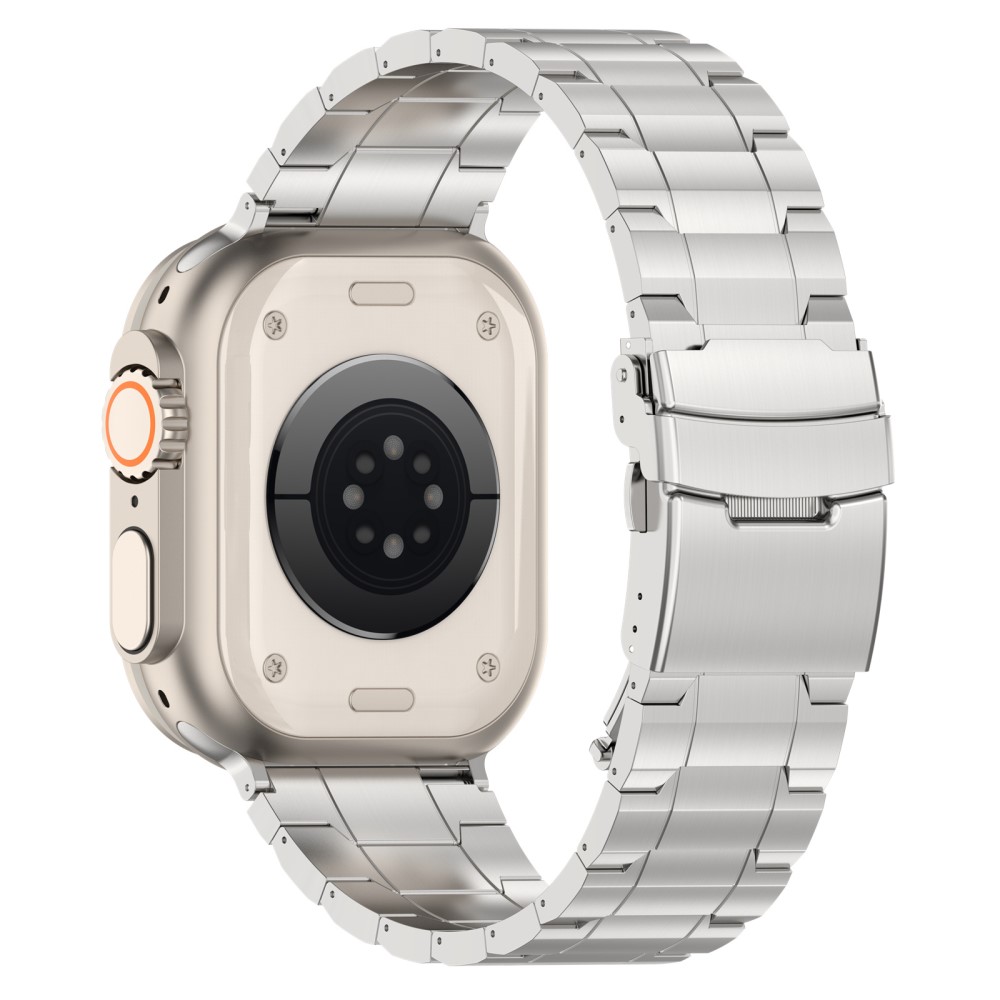  Apple Watch 42/41/40/38 mm Armband Steel Titanium Silver
