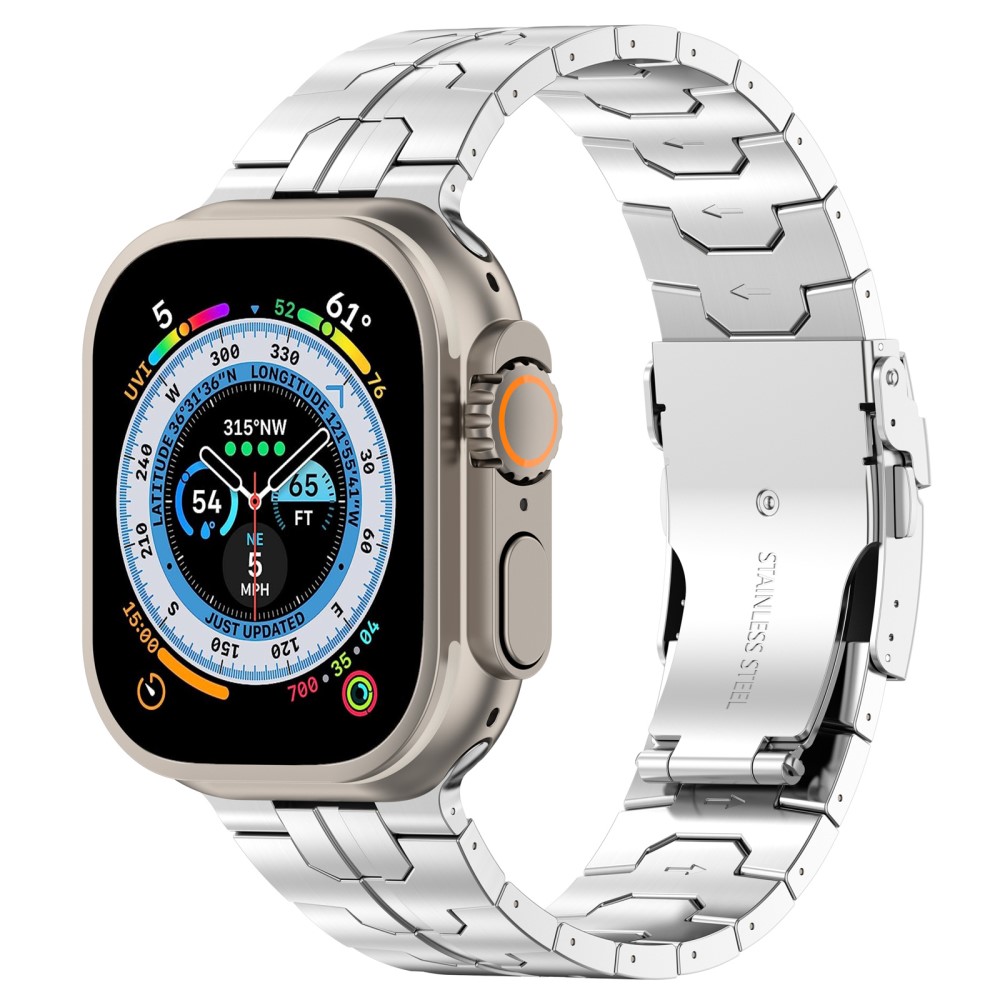  Apple Watch 42/41/40/38 mm Armband Steel Silver
