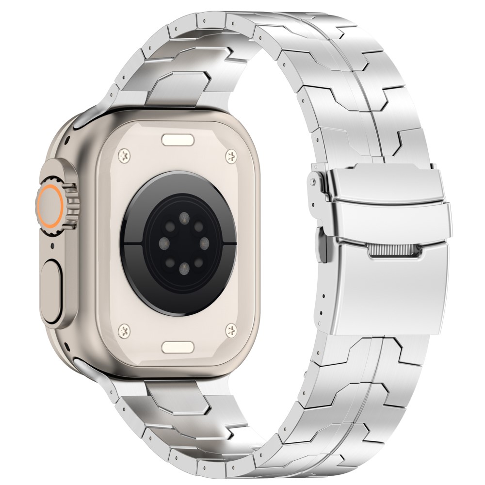  Apple Watch 42/44/45/46/49 mm Armband Steel Silver