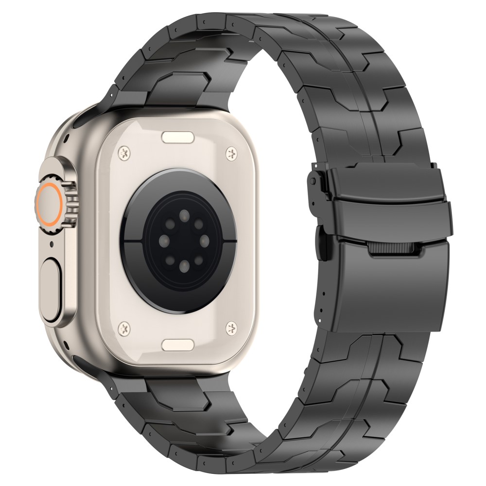  Apple Watch 42/44/45/46/49 mm Armband Steel Svart