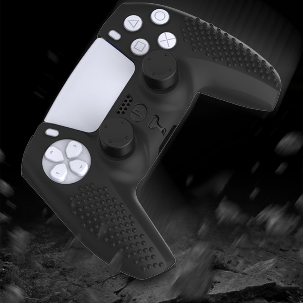  PlayStation 5 Grip Skal Silikon Svart