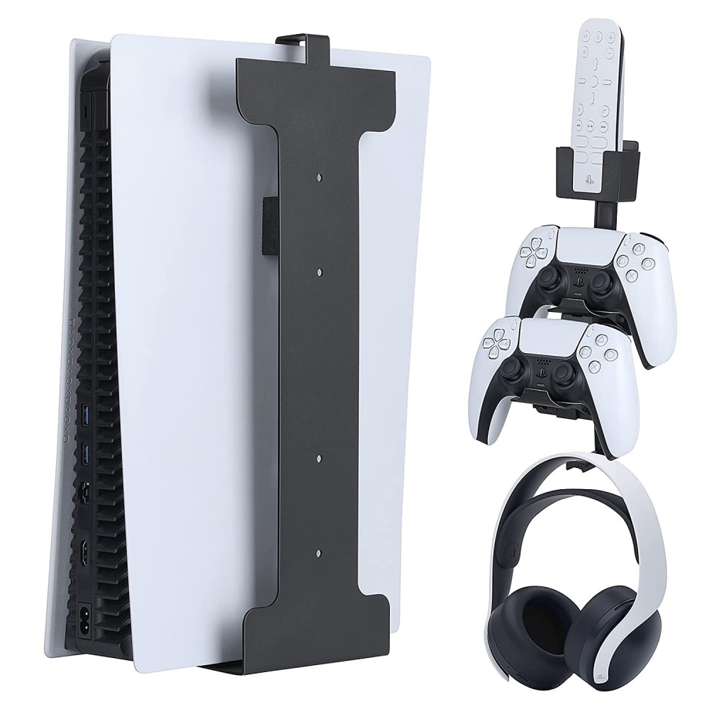  PS5 Universal Väggfäste I Metall För Konsol, Handkontroll, Headset