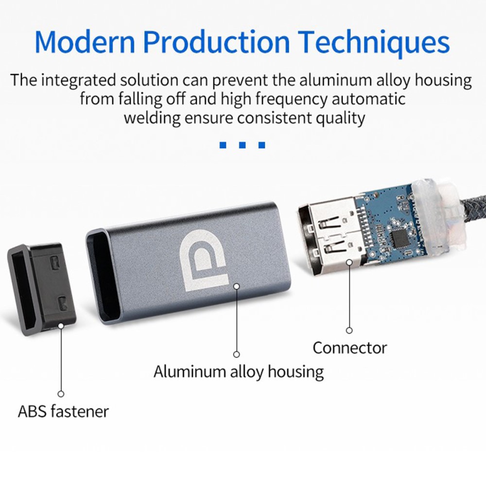  USB-C till DisplayPort DP Hona Adapter 4K 60Hz Grå