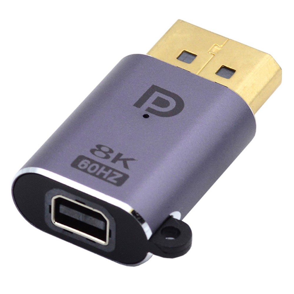  Mini DisplayPort DP till DisplayPort Adapter 8K 60Hz Blå