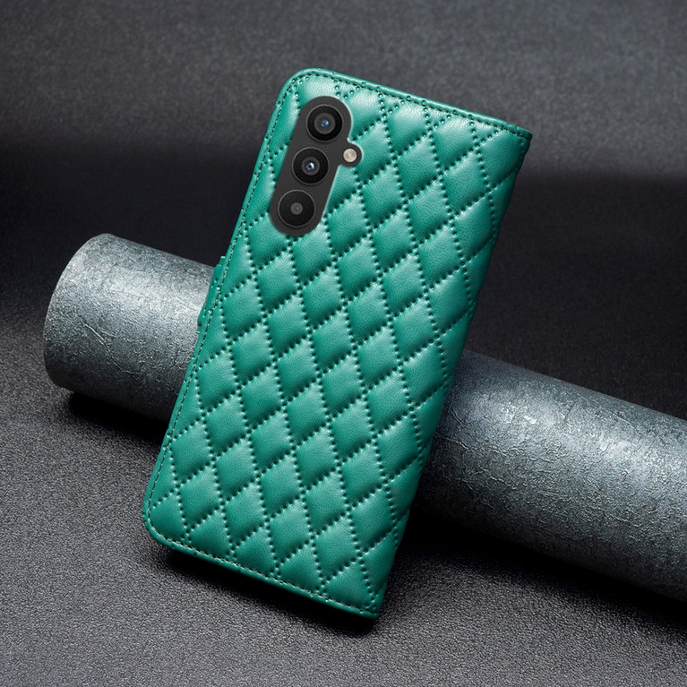 Samsung Galaxy A25 5G Fodral Diamond Läder Grön