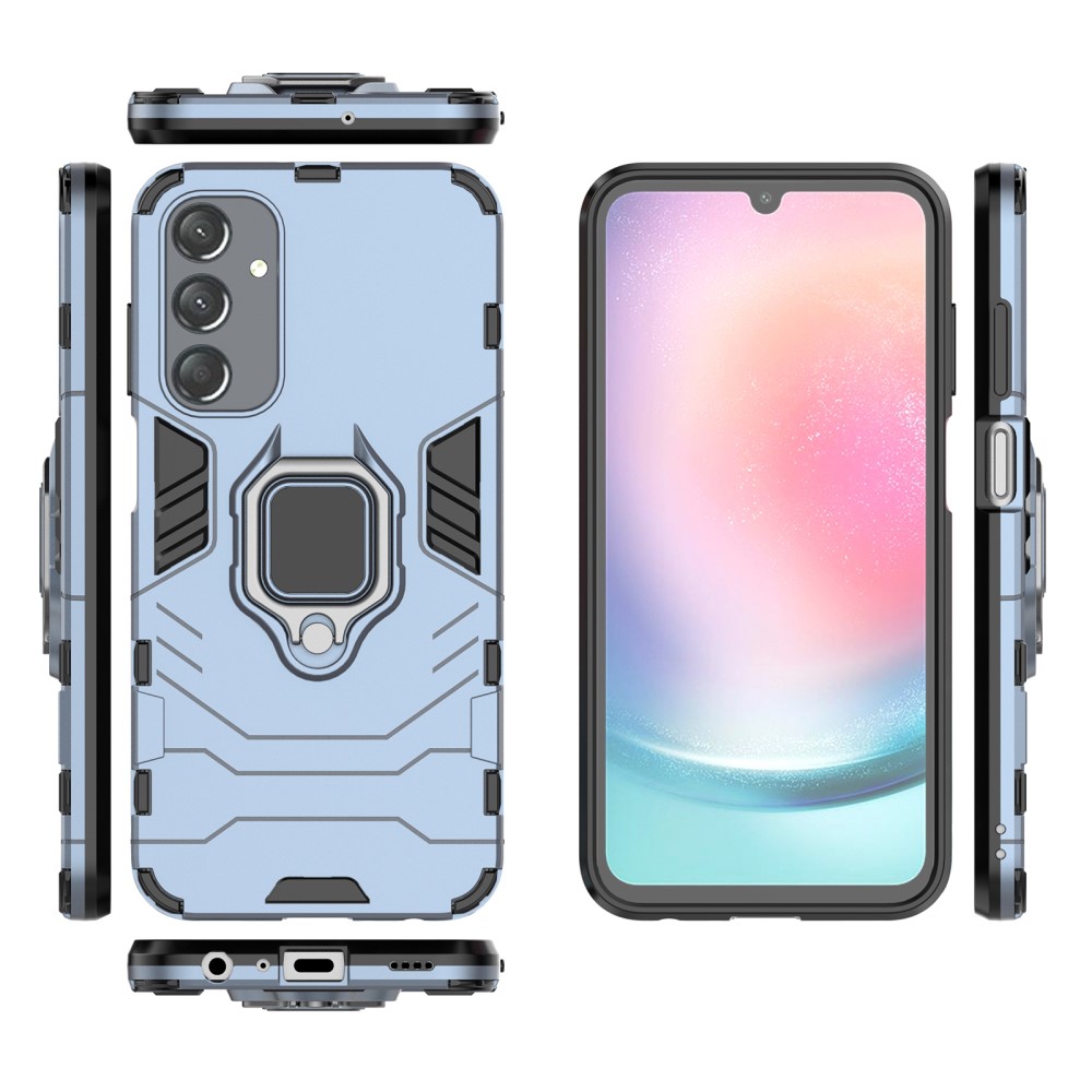  Samsung Galaxy A25 5G Skal Ring Hybrid Armor Blå