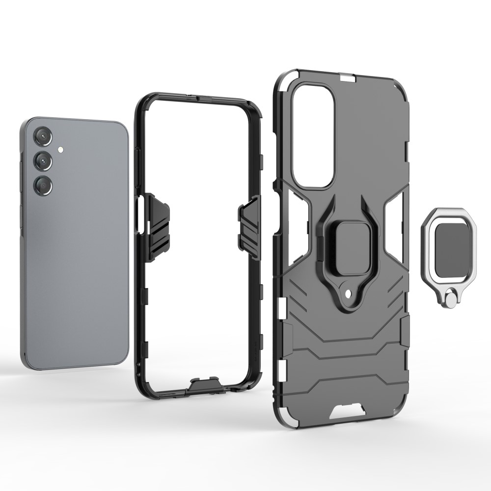  Samsung Galaxy A25 5G Skal Ring Hybrid Armor Svart
