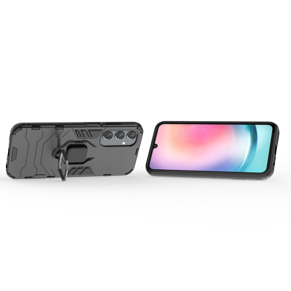  Samsung Galaxy A25 5G Skal Ring Hybrid Armor Svart