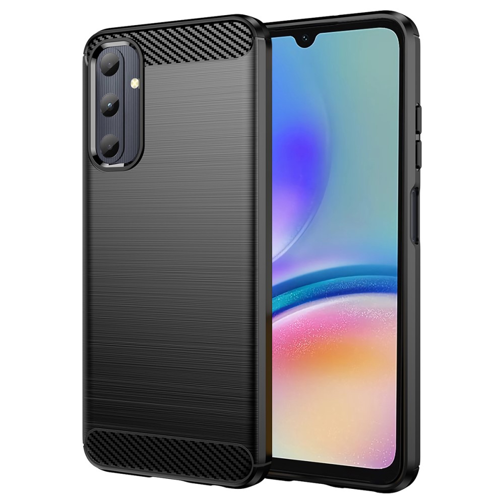  Samsung Galaxy A05s 4G Skal Borstad Stål Textur Svart