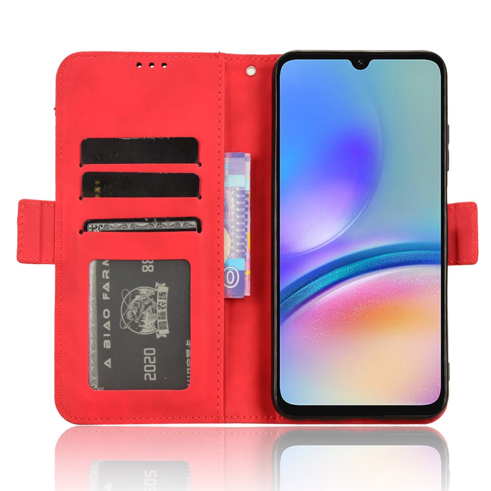  Samsung Galaxy A05s 4G Fodral Med Avtagbart Kortfodral Röd