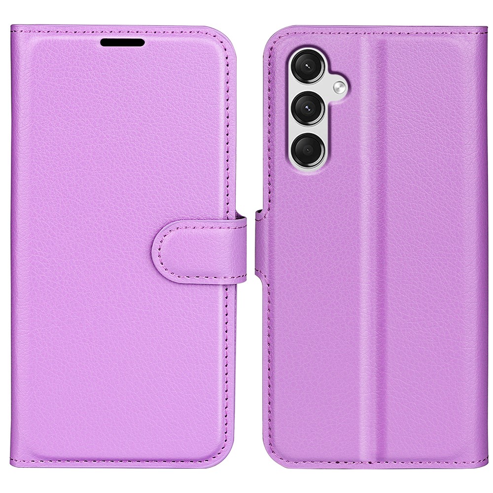  Samsung Galaxy A25 5G Fodral Litchi Läder Lila