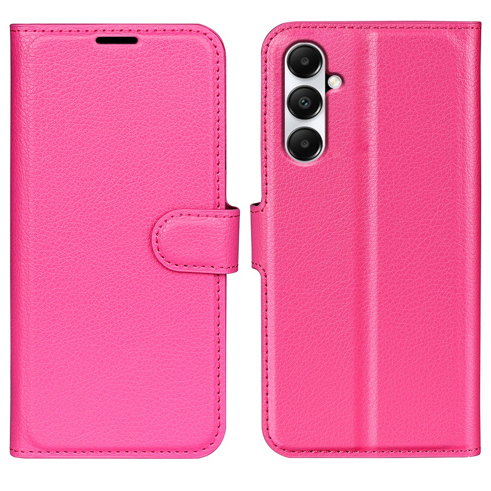  Samsung Galaxy A05s 4G Fodral Litchi Läder Rosa
