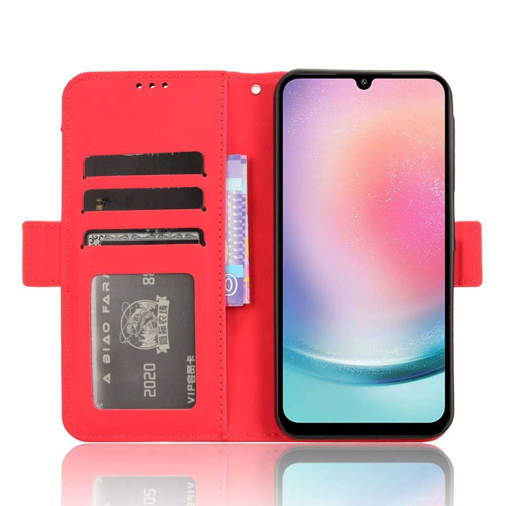  Samsung Galaxy A25 5G Fodral Med Avtagbart Kortfodral Röd
